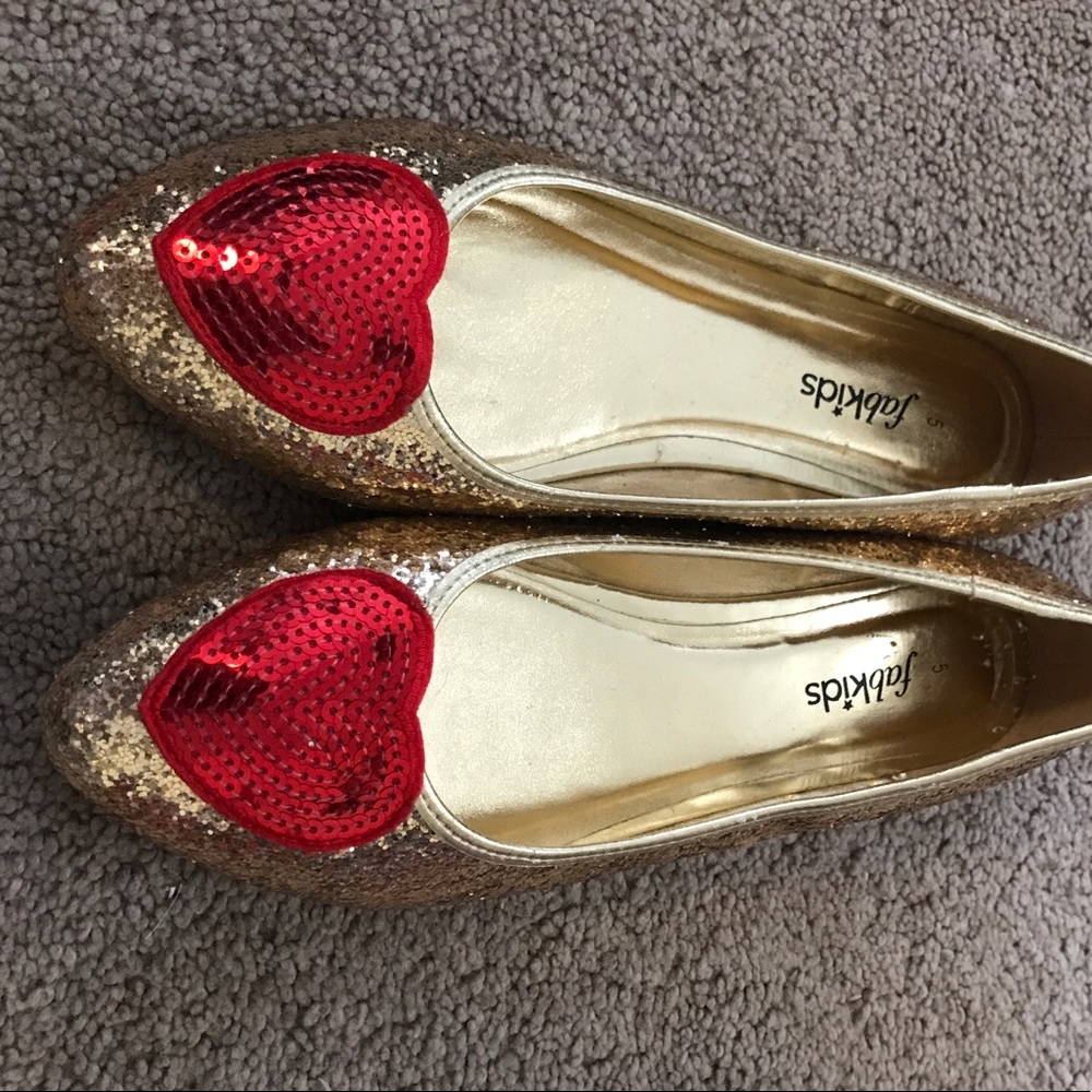 🌟5 FOR 25!!!🌟 EUC gold sparkle slides!!!